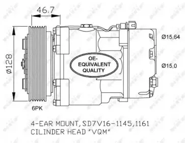 32489 NRF Компрессор, кондиционер
