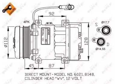 32759G NRF Компрессор, кондиционер