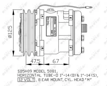 32803G NRF Компрессор, кондиционер