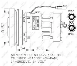 32879G NRF Компрессор, кондиционер