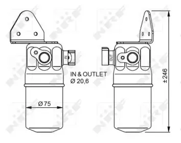 33334 NRF Осушитель, кондиционер