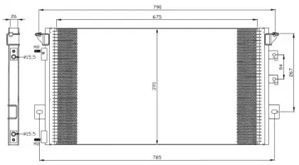 35296 NRF Конденсатор, кондиционер