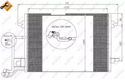 35308 NRF Конденсатор, кондиционер