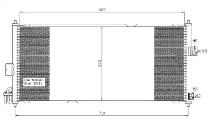 35336 NRF Конденсатор, кондиционер