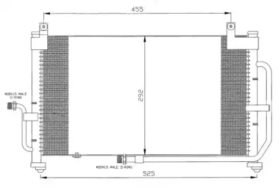 35344 NRF Конденсатор, кондиционер