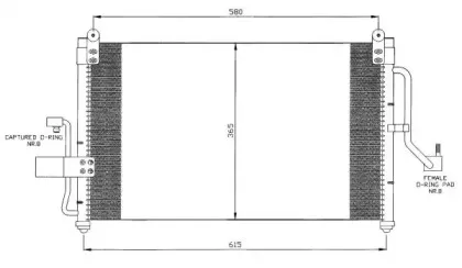 35424 NRF Конденсатор, кондиционер
