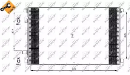 35449 NRF Конденсатор, кондиционер