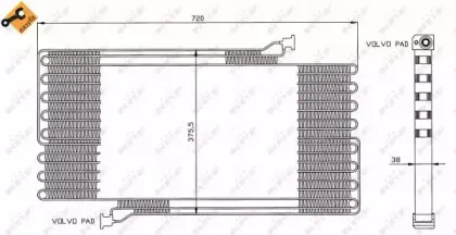 35472 NRF Конденсатор, кондиционер