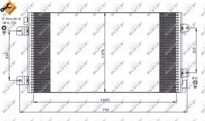 35485 NRF Конденсатор, кондиционер