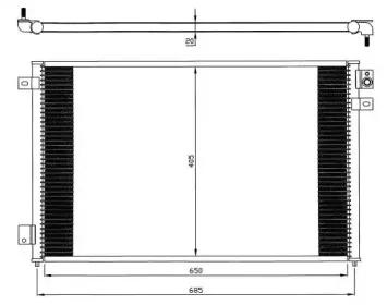 35567 NRF Конденсатор, кондиционер