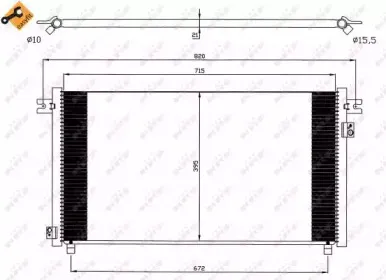 35574 NRF Конденсатор, кондиционер