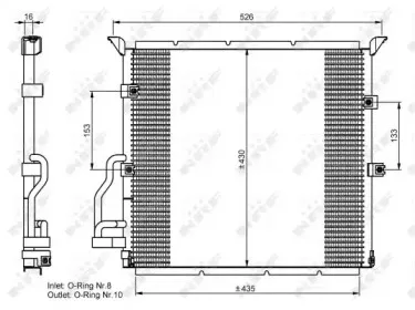 35586 NRF Конденсатор, кондиционер