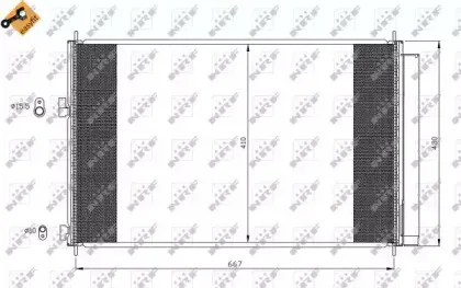 35641 NRF Конденсатор, кондиционер