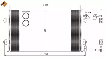 35713 NRF Конденсатор, кондиционер