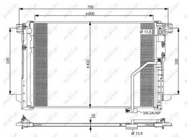 35793 NRF Конденсатор, кондиционер