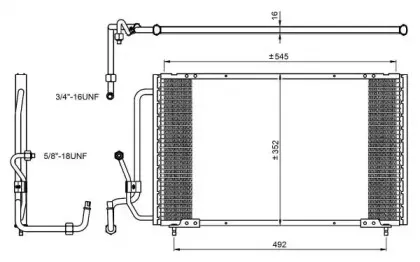35813 NRF Конденсатор, кондиционер