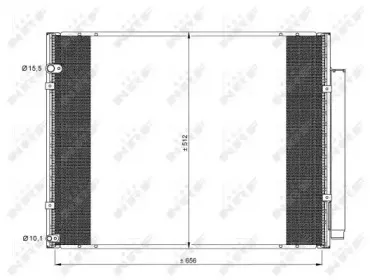35857 NRF Конденсатор, кондиционер