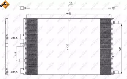 35913 NRF Конденсатор, кондиционер