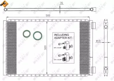 35953 NRF Конденсатор, кондиционер