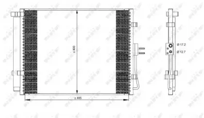 35984 NRF Конденсатор, кондиционер