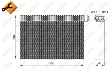 36148 NRF Испаритель, кондиционер