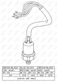 38918 NRF Пневматический выключатель, кондиционер