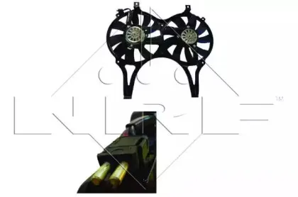 47294 NRF Вентилятор, охлаждение двигателя