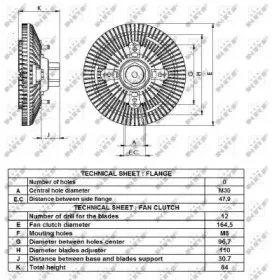 49426 NRF Сцепление, вентилятор радиатора