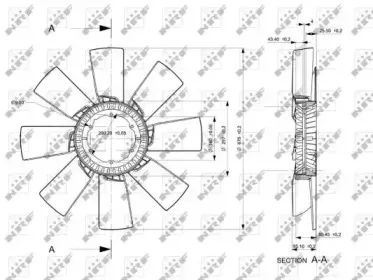 49856 NRF Крыльчатка вентилятора, охлаждение двигателя