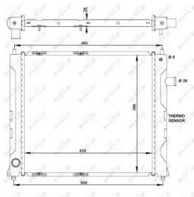 50128 NRF Радиатор, охлаждение двигателя