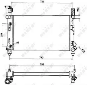 50347 NRF Радиатор, охлаждение двигателя