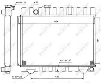 504236 NRF Радиатор, охлаждение двигателя