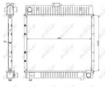 504250 NRF Радиатор, охлаждение двигателя