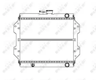 504343 NRF Радиатор, охлаждение двигателя