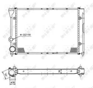 50451 NRF Радиатор, охлаждение двигателя