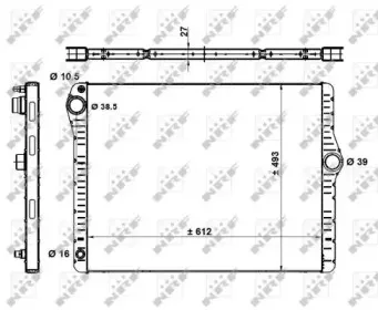 50479 NRF Радиатор, охлаждение двигателя