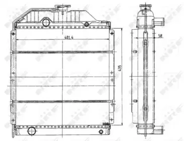 50490 NRF Радиатор, охлаждение двигателя