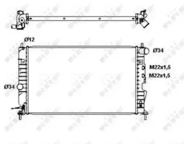 50563 NRF Радиатор, охлаждение двигателя