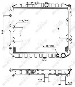 506550 NRF Радиатор, охлаждение двигателя