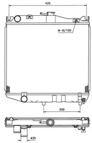 506704 NRF Радиатор, охлаждение двигателя