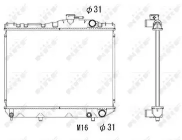 506706 NRF Радиатор, охлаждение двигателя