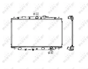 506743 NRF Радиатор, охлаждение двигателя