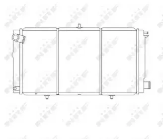 507210 NRF Радиатор, охлаждение двигателя