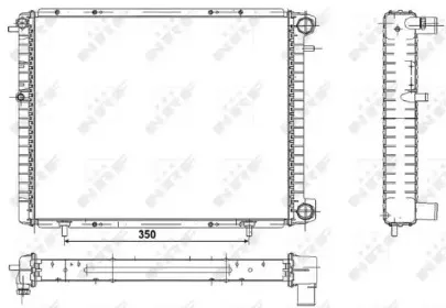 507351 NRF Радиатор, охлаждение двигателя