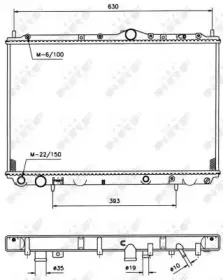 509518 NRF Радиатор, охлаждение двигателя