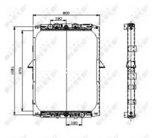 509551 NRF Радиатор, охлаждение двигателя