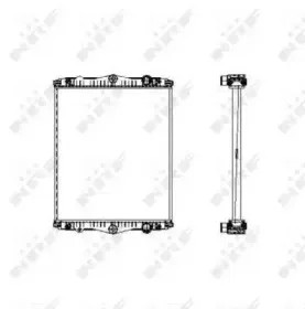 509744 NRF Радиатор, охлаждение двигателя