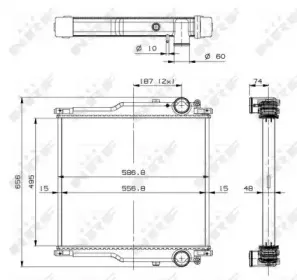 509765 NRF Радиатор, охлаждение двигателя