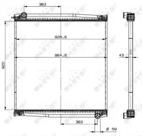 509770 NRF Радиатор, охлаждение двигателя