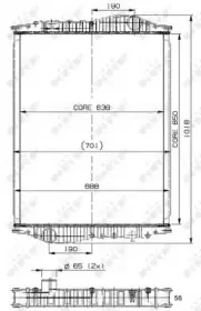 509887 NRF Радиатор, охлаждение двигателя